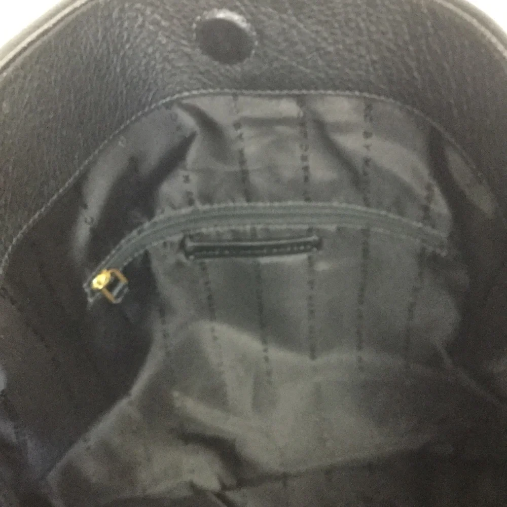 MARC JACOBS Large Black Leather Shoulder Handbag Hobo bag Tote